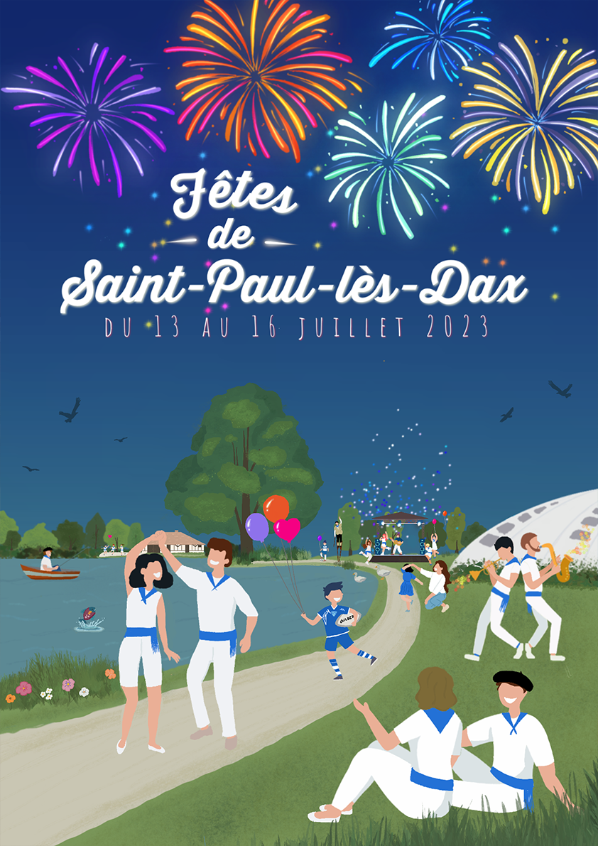 Concours affiche des fêtes 2023 SaintPaullèsDax Concours affiche des fêtes 2023 SaintPaullèsDax